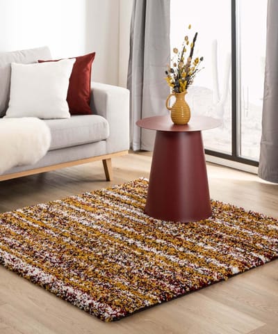 Vierkant berber vloerkleed - Artisan Essa multi/okergeel 280x280
