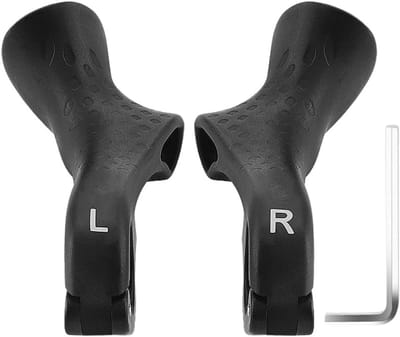 Fiets Handgrepen - Stuurgrepen - Mountainbike Comfort - Ergonomisch Antislip - 10x5.5cm - Zwart