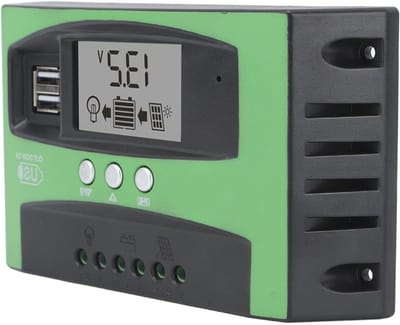 Zonnepaneelregelaar - Laadregelaar - Energiebeheer - MPPT Technologie - 80A - Zwart