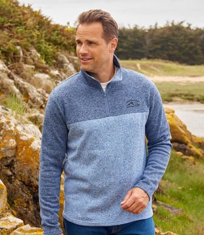 ATLAS FOR MEN - Set van 2 molton sweaters Atlas® - Heren - Verkrijgbaar in grote maten - M