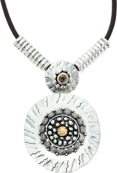 Behave - Dames Ketting Met Ronde Hanger - Urban Etno Stijl - Casual Chic