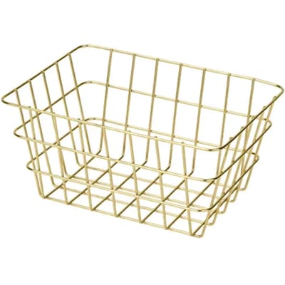 Wenko Draadmand Viana 18x25x12cm Goud Glanzend