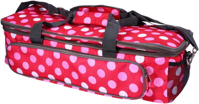 Naaimachine Opbergtas - Draagbare Koffer - Handwerk Organiseren - Waterbestendig Oxford Doek - 58x20x19cm - Rood