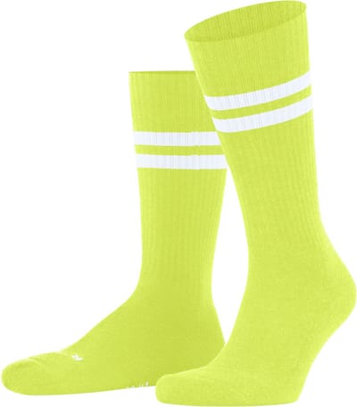 FALKE Dynamic gedessineerd katoen sokken unisex geel - maat 37-38