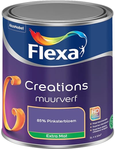 Flexa - Creations Muurverf Extra Mat - 85% Pinksterbloem - Mengverf - 1 L