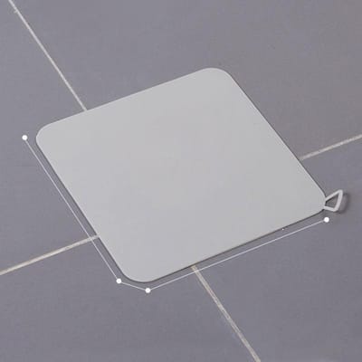 Siliconen Vloerafvoer Deodorant Deksel Badkamer Deodorant Insectenwerende Afdichting Huishoudelijke Rioleringsbuis Gootsteen Anti-geur Vloerdeksel 15X15CM grijs