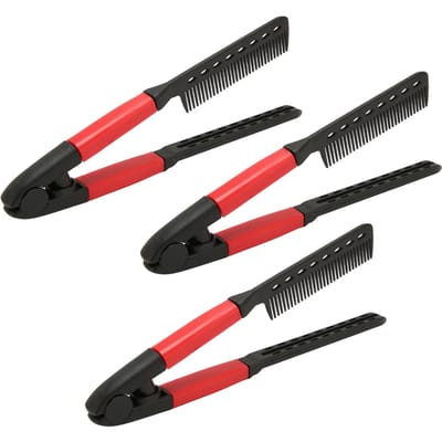 3 stuks V-vormige styling haarkam Hittebestendige haarstijlkam voor red