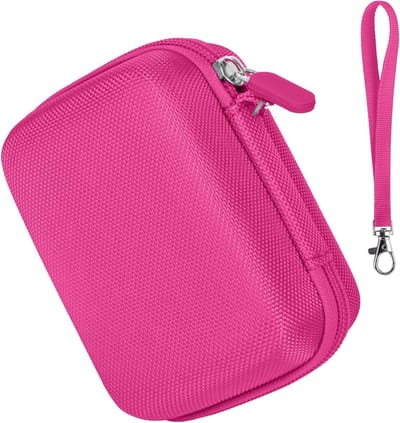 Compacte Camera Tas voor Digitale Camera's, FHD 1080P, 36MP, LCD Scherm, Oplaadbaar en Lichtgewicht Ontwerp (Roze)