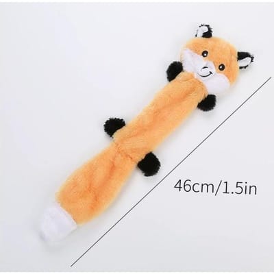 1 pièce Jouet couineur en peluche pour animal de compagnie, Jouet à mâcher en forme de raton laveur et d'écureuil, Jouet durable pour la dentition et la mastication des chiens/chats, Pour le jeu autonome et l'entraînement Coffee Squirrel multicolore