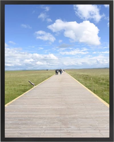 Fotolijst 18x24 Zwart Houten Fotoframe voor Wand- en Deskdisplay