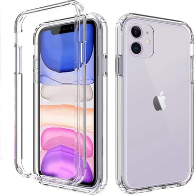 Hoesje geschikt voor iPhone 11 Transparant Siliconen Hoesje 360 graden beschermd Ntech hoesje - iPhone 11 hoesje - hoesje iPhone 11 - backcover iPhone 11 - iPhone 11 backcover