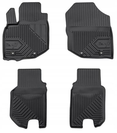 FROGUM 77 Automatten - Geschikt voor HONDA JAZZ III (2007-2014) - TPE Rubber - Zwart