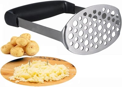 Presse purée voor aardappelen, RVS puree maker met gladde schilfunctie en ergonomisch ontwerp