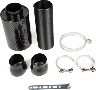 SK-Import Luchtfilterkit 76mm Carbon - Universele Luchtfilter - Koel inlaatsysteem