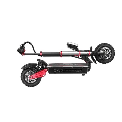Trottinette Électrique BOYUEDA S5 - Double Moteur 6000W Batterie 60V Pneus Pleins de 11 Pouces pour Adultes Puissante Tout-Terrain Commuting Urbain Trottinette Électrique noir