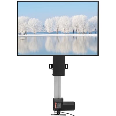 VEVOR TV-standaard voor LCD LED plasma-tv's, automatische tv-standaard, tv-lift, tv-liftbevestiging Hoogte van 107,4 tot 187,2 cm, in hoogte verstelbaar en stabiel Max. 60 kg