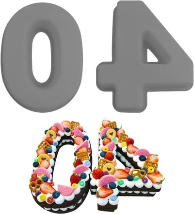 Set van 2 grote silicone cakevormen van 25 cm - Ideaal voor verjaardagen, bruiloften en jubilea