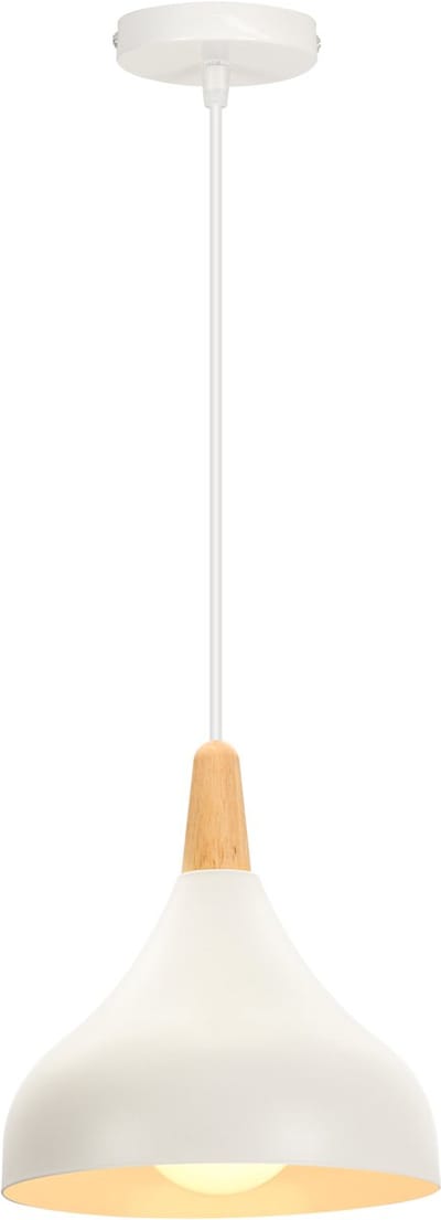 Hanglamp Moderne Slaapkamer Scandinavische Kroonluchter voor Woonkamer Keuken Restaurant Wit