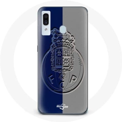 Coque - Maniacase - Samsung Galaxy A30 - Souple - Protection - Porto gond bleu et gris noir