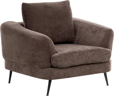 KJAER - Fauteuil - Donkerbruin - Chenille