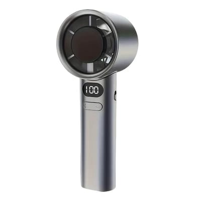 Draagbare HandVentilator handwaaier - mini ventilator - handventilator oplaadbaar - Hoofd Airco Verkoeling - Met Usb Kabel - Grijs
