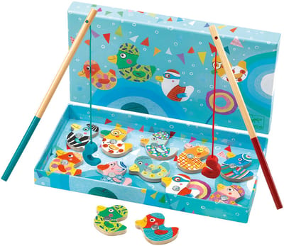 Djeco - DJ01654 - Magneetvisspel - Fishing duck