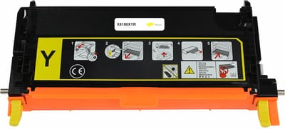 Xerox 113R00725 - Toner Geel - 6000 pagina's - Huismerk Compatible - Geschikt voor Xerox Phaser 6180 Xerox Phaser 6180DN Xerox Phaser 6180MFP Xerox Phaser 6180N - X6180XYR alternatief - Xerox toner