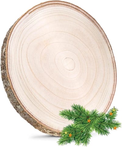 Houten Schijven voor Creatief Gebruik 30-35 cm Dikte 20 mm Natuurlijke Tafeldecoraties DIY Bruiloft Versieringen en Schilderprojecten