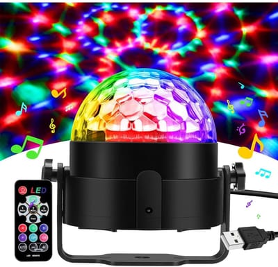 Nexvo® Feestverlichting - Discolamp - Beamz - Zwart - ‎9cm x 9cm x 10cm