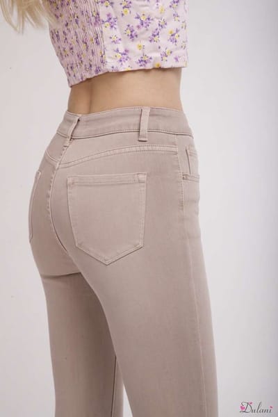 Broek Toxik3 hoge taille slim L1700 beige