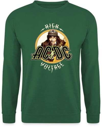 AC/DC Logo High Voltage Album Angus Young Sweater Heren