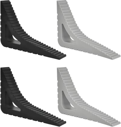 4 Pieces Window Stopper Door Wedge Door Stopper Floor Rubber Door Stopper Non-Slip Scratch-Resistant Door Handle - ShopVlot