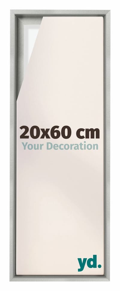 Your Decoration - Baklijst 20x60 cm - Zilver Mat - Baklijst voor Canvas - MDF - Lyon