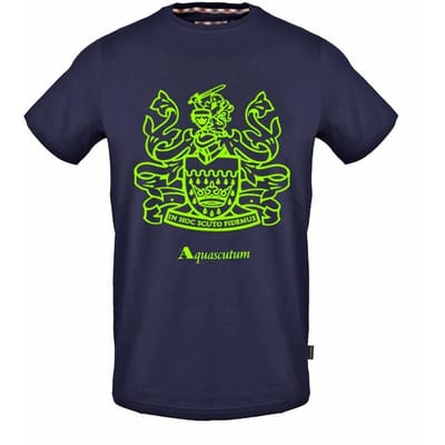 Aquascutum Heren-Kerst T-Shirt (Marine)