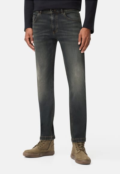 camel active fleXXXactive® 5-pocket slim fit broek gemaakt van katoenmix - Maat menswear-33/34 - Sepia bruin