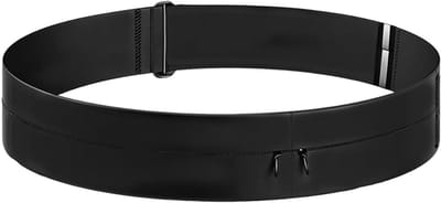 YOR® Flipbelt - Hardloopriem - Running Belt - Zwart - ‎ 85cm x 7cm x 2cm