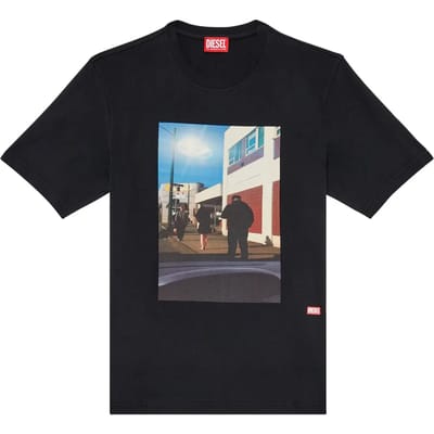 Diesel Just L9 T-shirt Met Korte Mouwen Zwart M Man