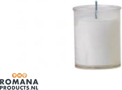 Romana Products Refill Kaarsen 24 uur 100 stuks - Transparant - Langdurige Brandduur - Voor Decoratief Gebruik