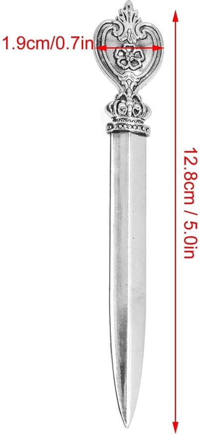 Dailygoods - Briefopeners - Luxe Antieke Stijl - Ergonomische Handgreep - Gietijzeren Mes - Perfect voor Thuis en Kantoor - Stijl 4