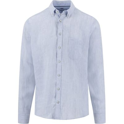 Fynch-Hatton Overhemd Linnen Fine Striped Button-Down New Breeze / male