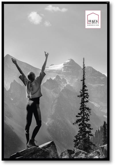 HAES deco - Kunststof fotolijst 40x60 zwart Easy Frame - EF9B