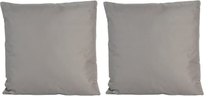 Set van 2x stuks bank/Sier kussens voor binnen en buiten in de kleur grijs 45 x 45 cm - Tuin/huis kussens
