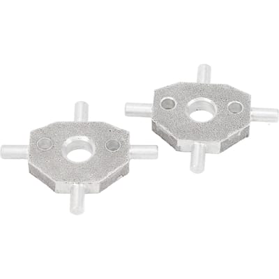 2 pièces Cache rotatif croisé de lave-phare Alliage métallique Haute résistance WSHR JAGU PAR1 pour S-Type X-Type gray