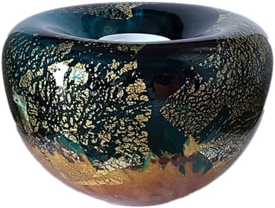 Urn van Glas As-in-glas Mini Glasobject Keepsake Gedenkobject Tealight Waxinelicht waxinelichthouder Urn Glazen Kunst As Sahara Opaque E01T-0,5E-TQ-S