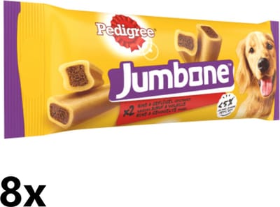 Pedigree - Jumbone - Medium - Rund & Gevogelte - 8x200g