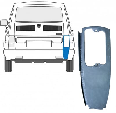 Reparatiepaneel achter hoek voor Fiat 126p 1972-2000 / Rechts