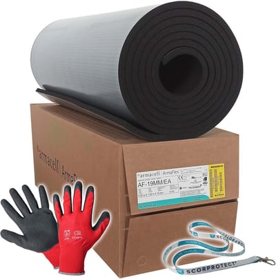 Zelfklevende Rubber Plaat Isolatie 19 mm voor Verwarming, Koeling en Voertuigen