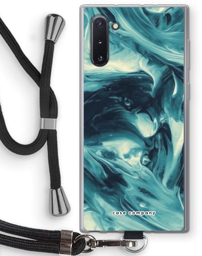 Case Company® - Hoesje met koord geschikt voor Samsung Galaxy Note 10 hoesje met Koord - Dreaming About Whales - Telefoonhoesje met Zwart Koord - Bescherming aan alle Kanten en Over de Schermrand