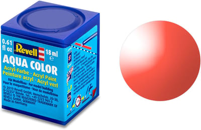 Revell Hobbyverf Acrylverf - Aqua #731 Red - Clear - Acryl - Verf potje - 18 ml