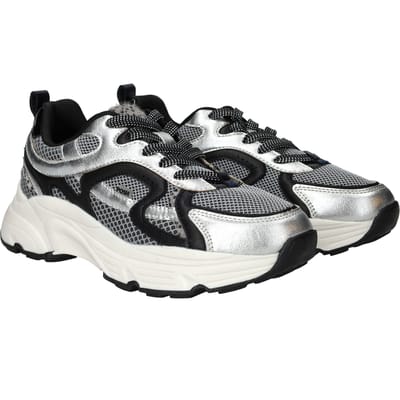 POSH by Poelman Sneakers - Dames - Zilver - Maat:38